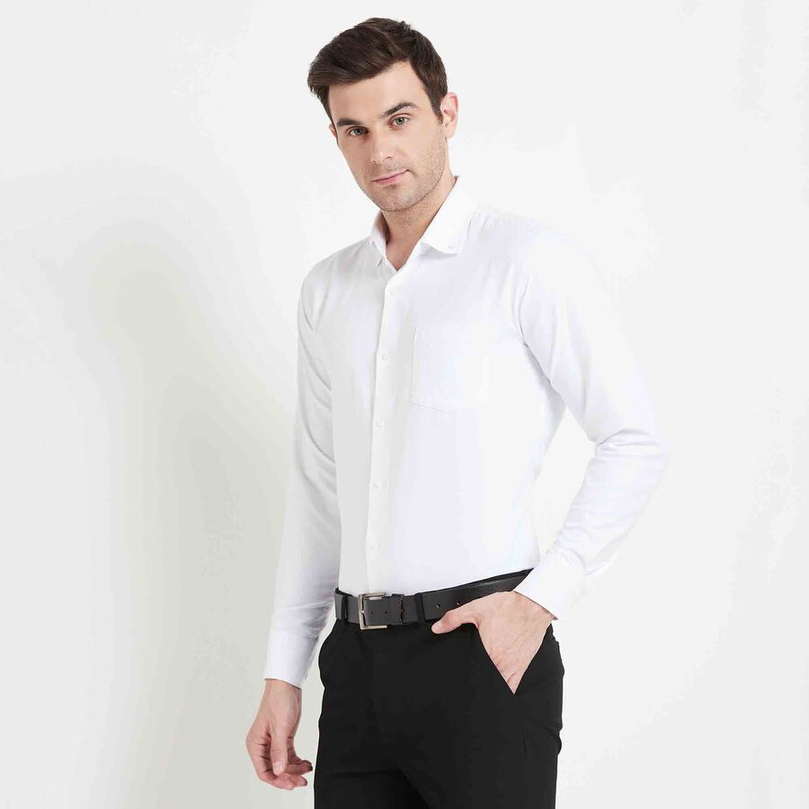 Black Tie Solid Formal Shirt | Vishal Mega Mart India