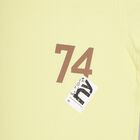 Boys' Bright Yellow Round Neck Casual T-Shirt, पीला, small image number null