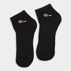 Men's Socks (Pack of 3), काला, small