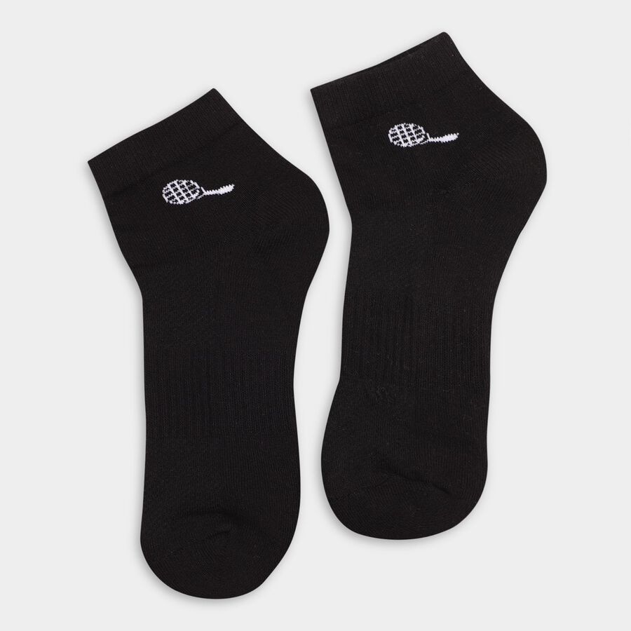 Men's Socks (Pack of 3), काला, large