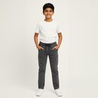 Boys' Charcoal Grey Regular Fit Jogger Jeans, Light Grey, small