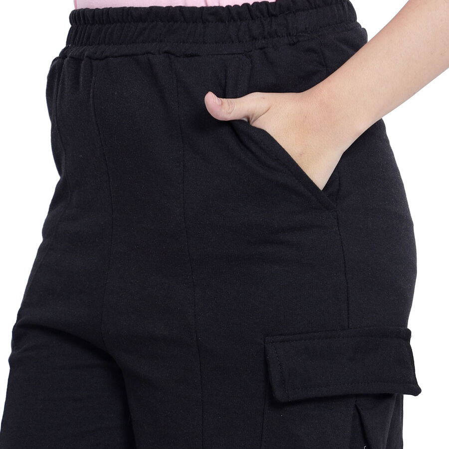 Solid Trousers, Black, large image number null