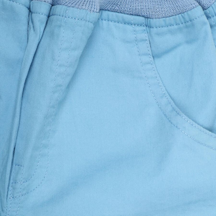 Infants' 100% Cotton Half Pant , मध्यम नीला, large image number null