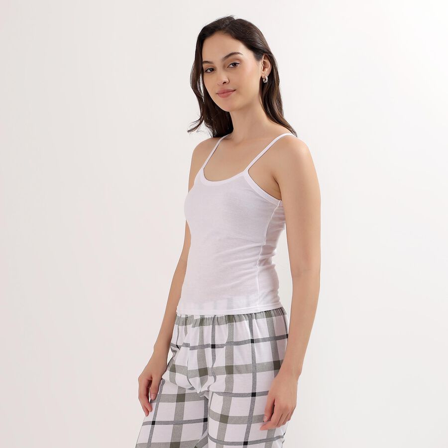 Ladies' 100% Cotton Slips, White, large image number null