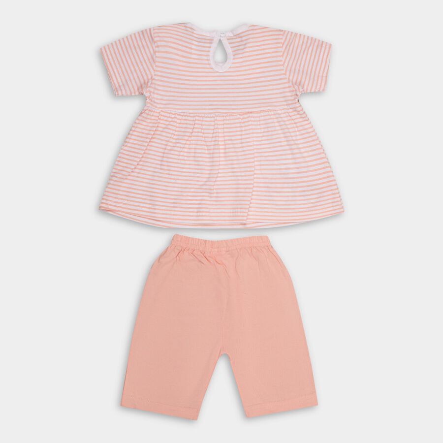 Infants' 100% Cotton Capri Set , Peach, large image number null