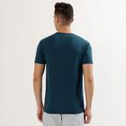 Men's Deep Teal Round Neck Printed T-Shirt, Teal Blue, small image number null