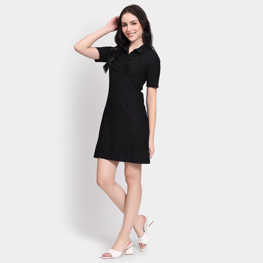 Ladies' Dress, काला, large image number null