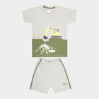 Boys Baba Suit, Melange Light Grey, small image number null
