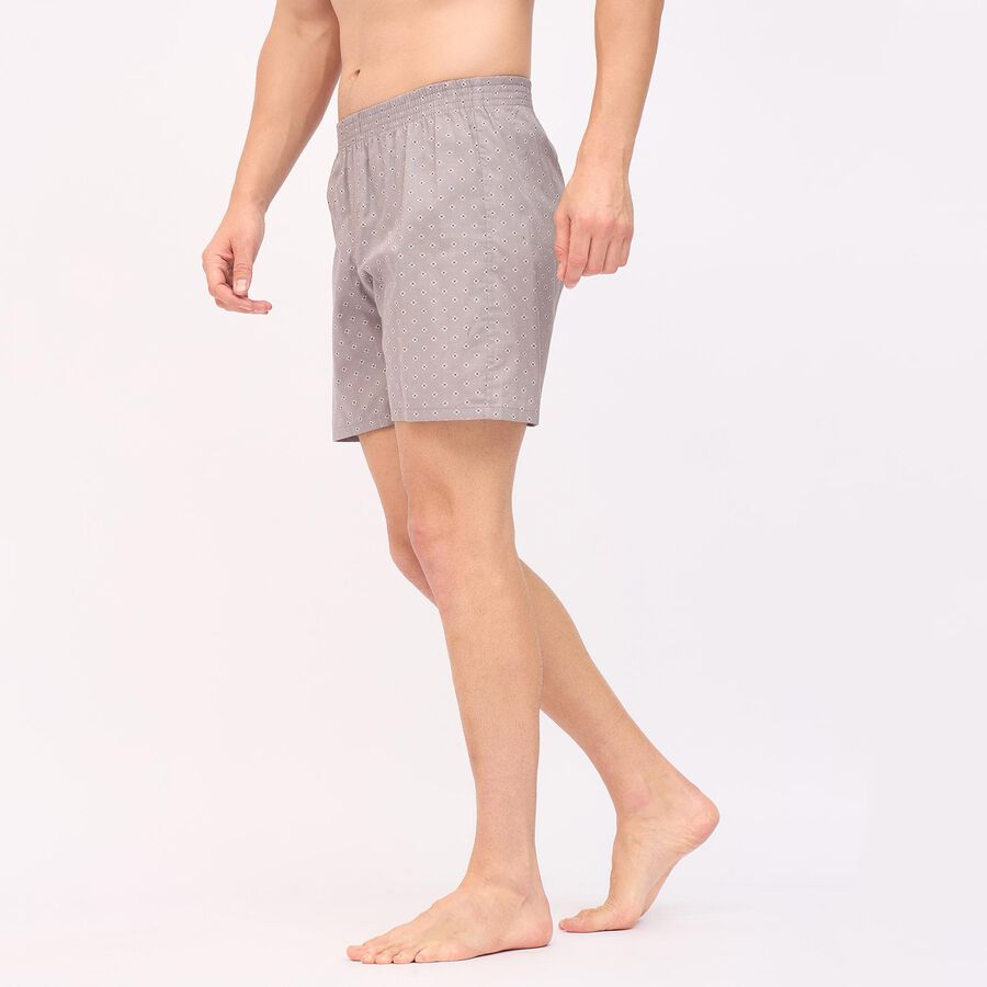 Men's 100% Cotton Boxers, Dark Grey, large image number null