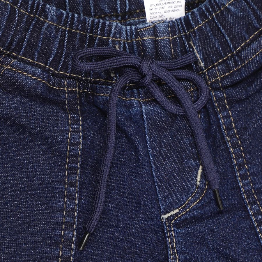 Boys' 100% Cotton Jeans , Mid Blue, large image number null