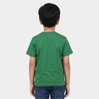 Boys Green Crew Neck Regular Boys T-Shirt, गहरा हरा, small