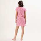 Women's Bright Pink Round Neck Casual Nighty, गुलाबी, small image number null