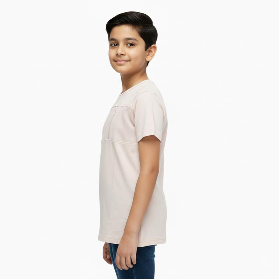 Boys' Half Sleeves T-Shirt, गहरा पीला, large image number null