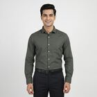 Men's Formal Shirt, Dark Green, small