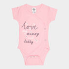 Infants Cotton Bodysuit, गुलाबी, small image number null