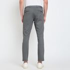 Men's Slim Fit Casual Trousers, हल्का ग्रे, small image number null