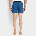 Men's 100% Cotton Boxers, गहरा नीला, small
