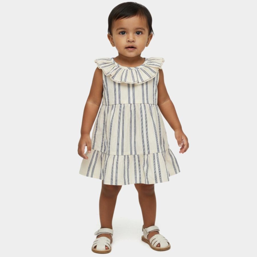 Infants' Frock, ऑफ व्हाइट, large