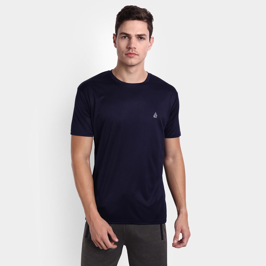Texture Drifit T-Shirt, Navy Blue, large image number null