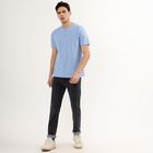 Men's Henley Half Sleeves T-Shirt , हल्का नीला, small image number null