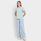 Ladies' Round Neck T-Shirt, Light Green, small image number null