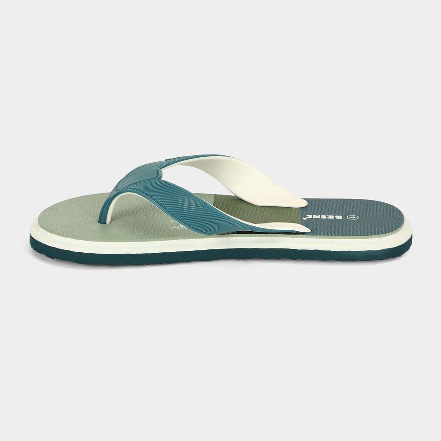 Women's Green Toe-Post Flip-Flop Slippers, हरा, large
