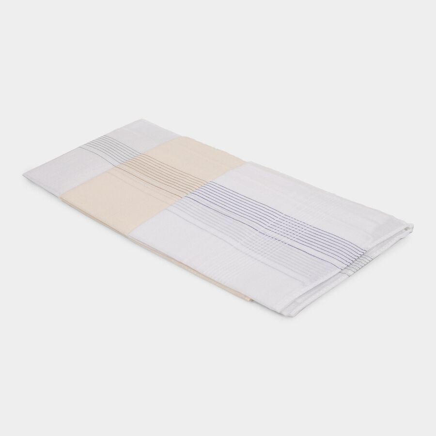 Men's White Handkerchief Set, Beige, large image number null