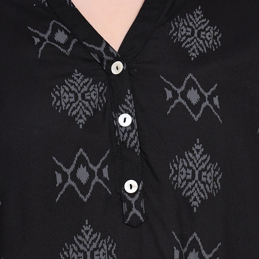Ladies' Kurti, Black, large image number null