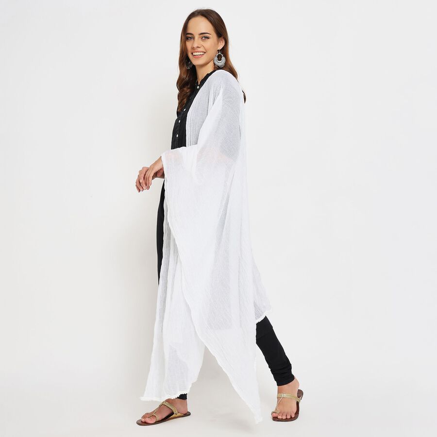 Ladies' Dupatta , White, large image number null