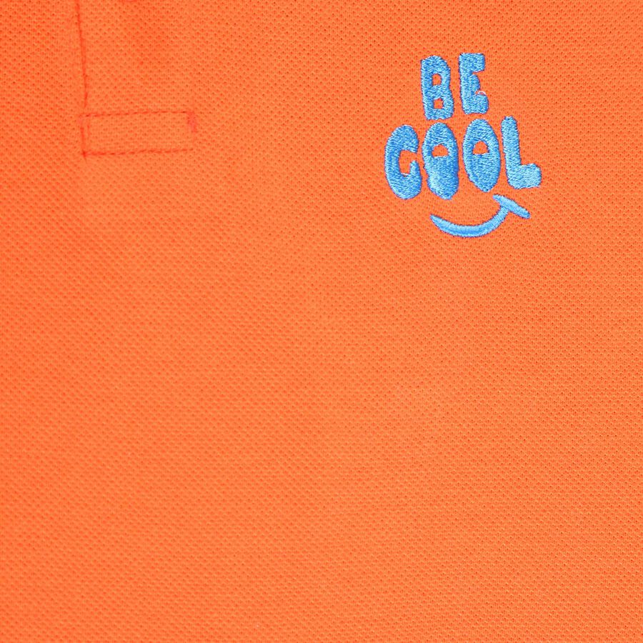 सॉलिड टी-शर्ट, नारंगी, large image number null