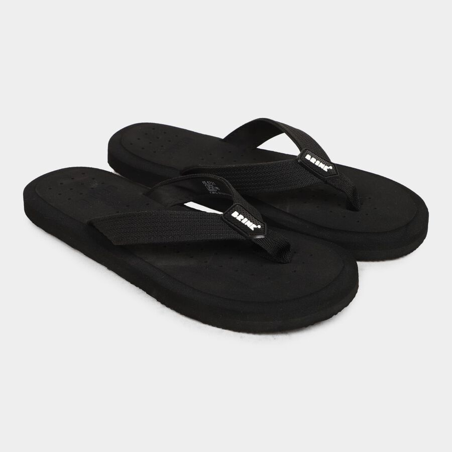 Men's Slippers, काला, large image number null