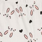 Girls' Pyjama , सफ़ेद, small