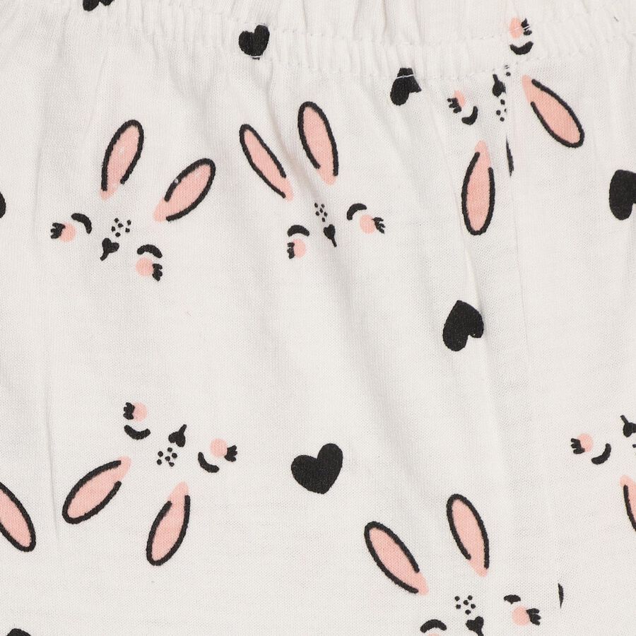 Girls' Pyjama , सफ़ेद, large