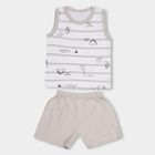 Infant Boys' 100% Cotton Baba Suit, हल्का ग्रे, small image number null