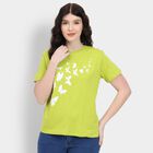 Ladies' Round Neck T-Shirt , Neon Green, small