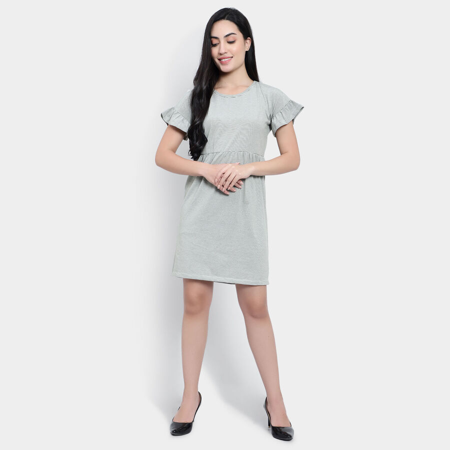 Stripes Dress, Olive, large image number null