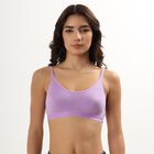 Women's Soft Lavender Round Neck Basic Bra, लाइलेक, small image number null