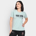 Ladies' Round Neck T-Shirt, Light Green, small