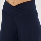 Women's Deep Navy Blue Solid Crossover Waist Pyjama, Navy Blue, small image number null