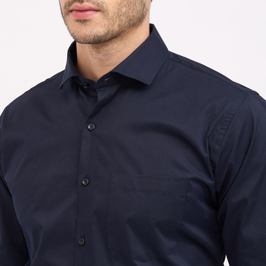 Men's Formal Shirt, नेवी ब्लू, large image number null