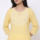 Ladies' Kurta, Yellow, small