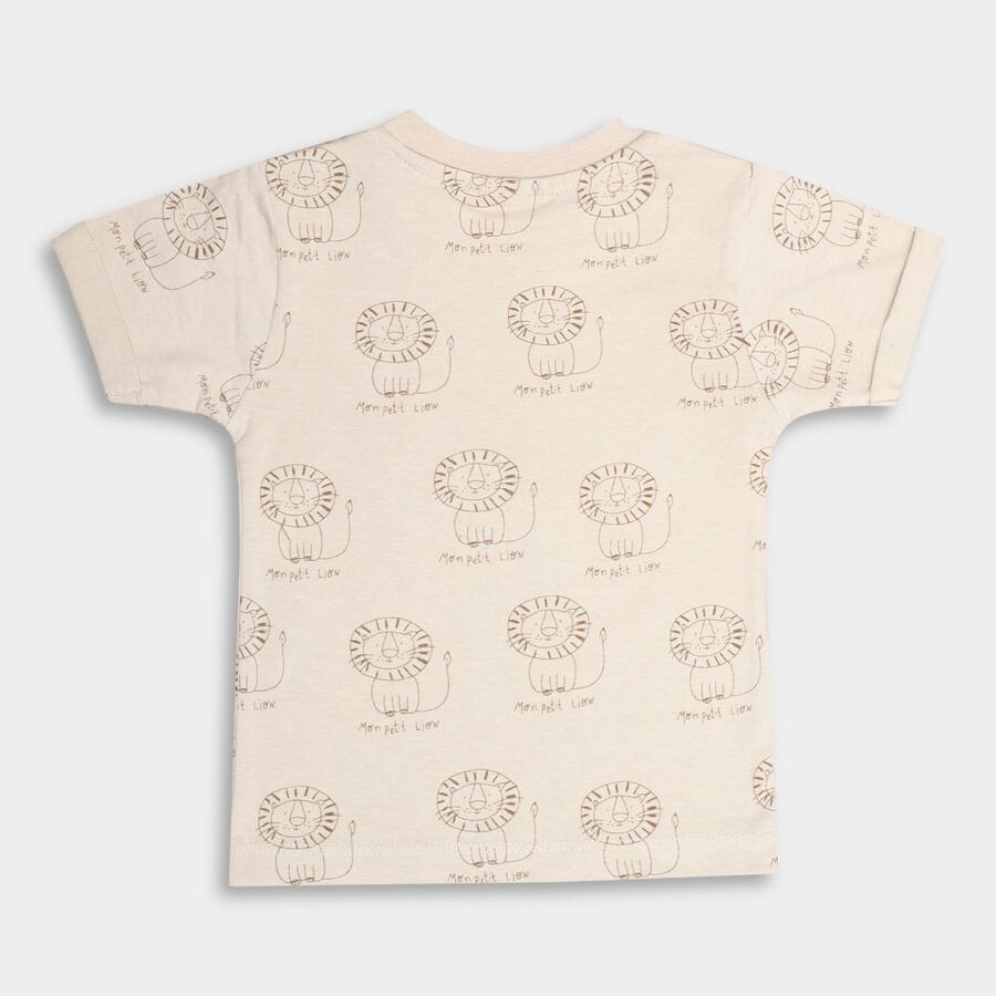 Infants' 100% Cotton T-Shirt, ऑफ व्हाइट, large image number null