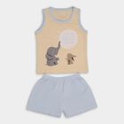 Infant Boys' 100% Cotton Baba Suit, हल्का नीला, small image number null