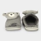 Women's Grey Slip-On House Slippers, ग्रे, small