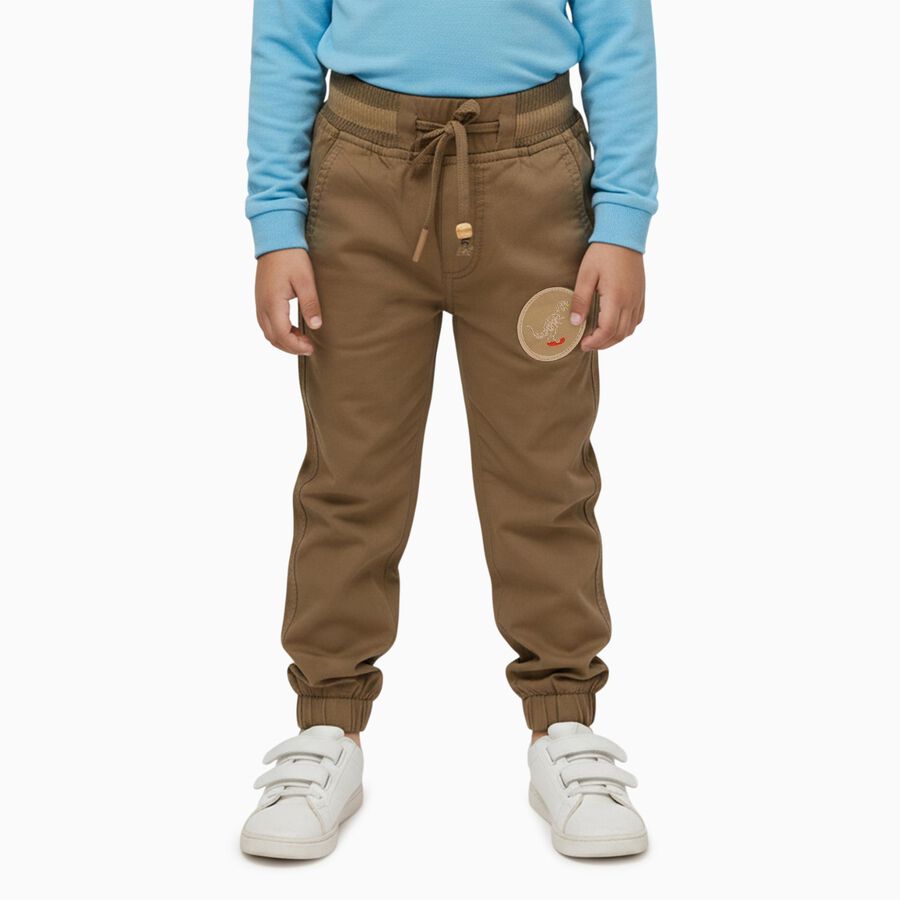 Boys' Trouser, Khaki, large image number null