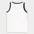 Boys Round Neck T-Shirt, Off White, small image number null