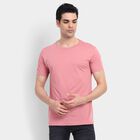 Men's Round Neck Half Sleeves T-Shirt , Light Pink, small image number null