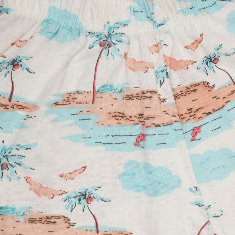 Infant Girls' 100% Cotton Short Set, हल्का गुलाबी, large image number null