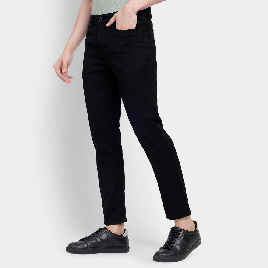 Men's Slim Fit Jeans , Black, large image number null