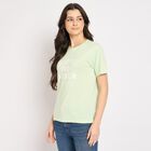 Ladies' Round Neck T-Shirt , Neon Green, small